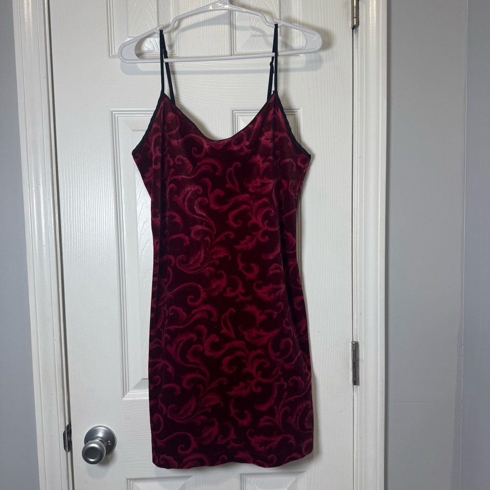 Gilligan & O'Malley Red Slip Mini Dress medium